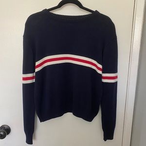 Brandy Melville Blue Bernadette Striped Sweater